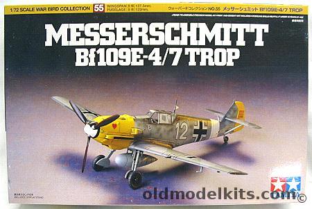 Tamiya 1/72 Messerschmitt Bf-109 E4/7 Trop, 60755 plastic model kit